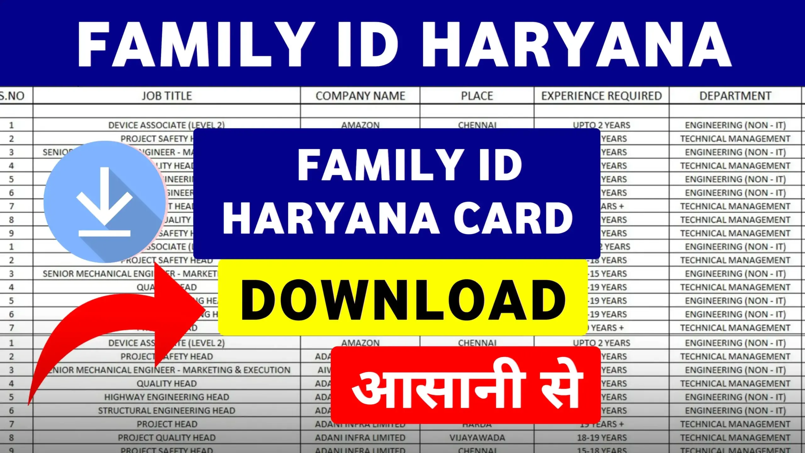 Family Id Haryana Download